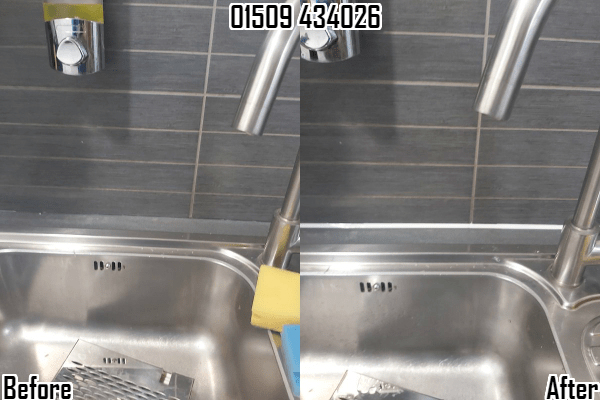 Tile cleaning, grout re-colouring and silicone replacement in Prestwold Lutterworth & Leicestershire 01509 434026