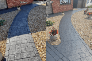 Imprinted Concrete Re-colouring & Sealing In Loughborough 01509434026